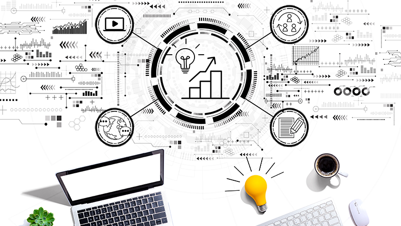 インターネットを通じて、世界中の顧客にアプローチできることを表す画像